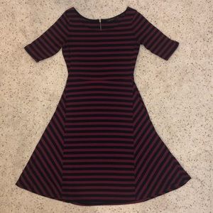 The Limited Striped Skater Dress